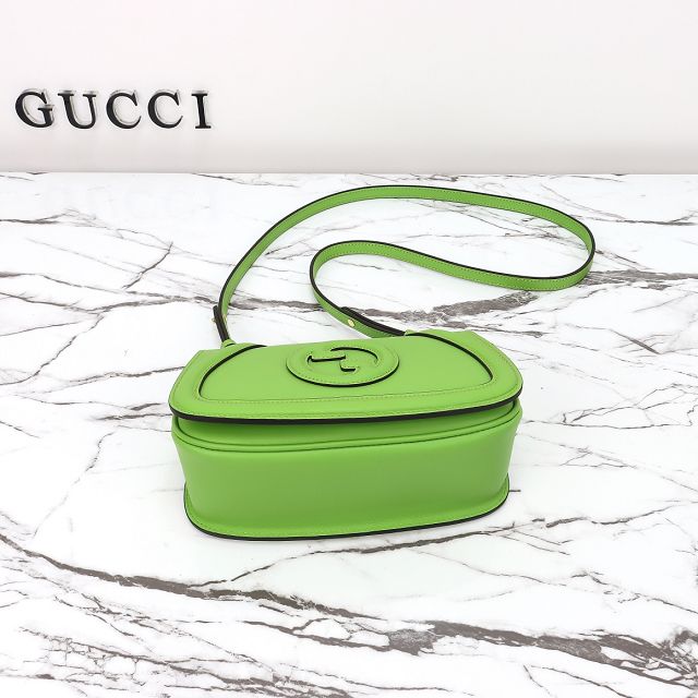 GG original calfskin blondie small shoulder bag 815700 green