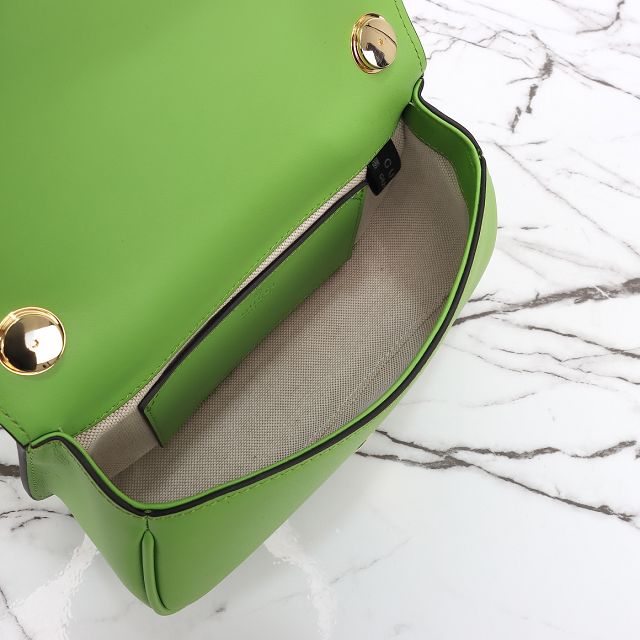 GG original calfskin blondie small shoulder bag 815700 green