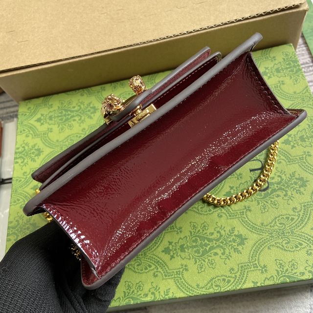 GG original shiny calfskin dionysus mini bag 795368 bordeaux