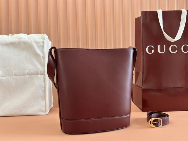 GG original calfskin 73 medium bucket bag 833660 bordeaux