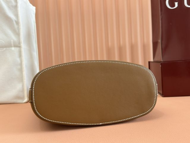 GG original calfskin 73 medium bucket bag 833660 brown