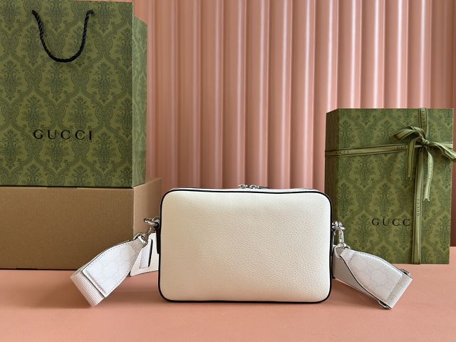 GG original calfskin supreme small crossbody bag 795465 white