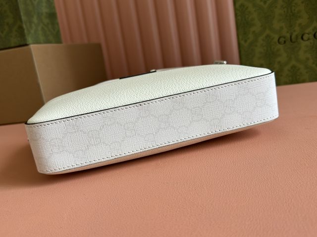 GG original calfskin supreme small crossbody bag 795465 white