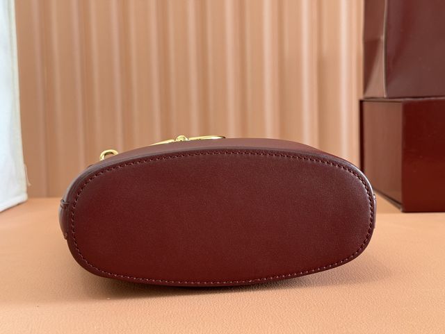 GG original calfskin 73 small bucket bag 833665 bordeaux