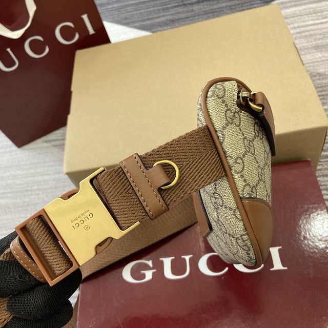 GG original canvas emblem small belt bag 821165 brown