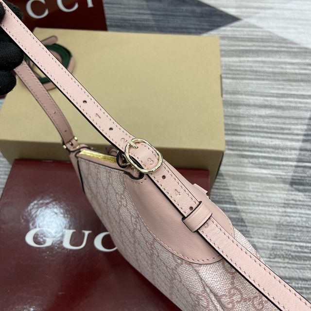 GG original canvas emblem small shoulder bag 815218 pink