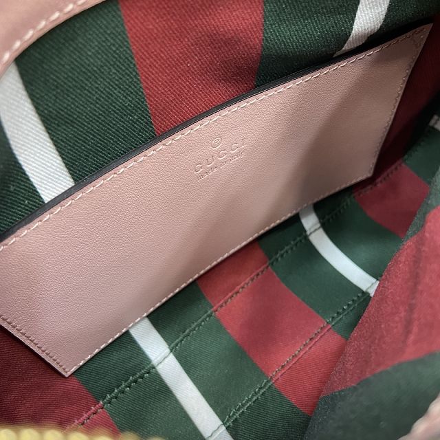 GG original canvas emblem small shoulder bag 815218 pink