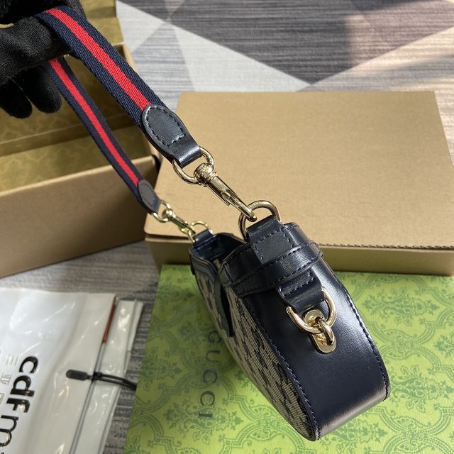 GG original canvas moon side shoulder bag 786015 blue