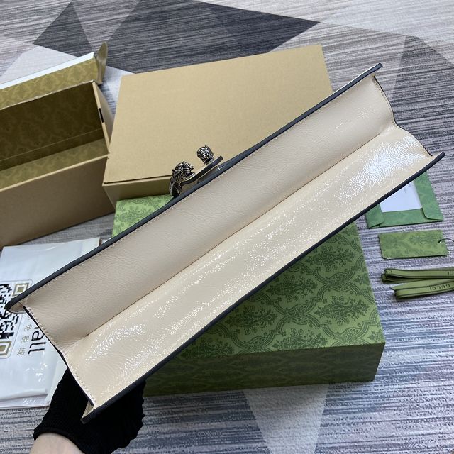 GG original shiny calfskin dionysus large shoulder bag 795003 white