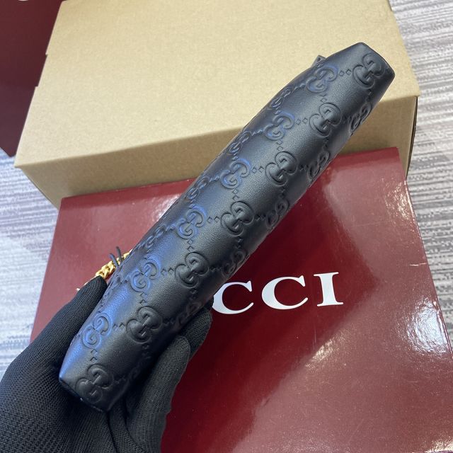 GG original calfskin chain pochette 779791 black