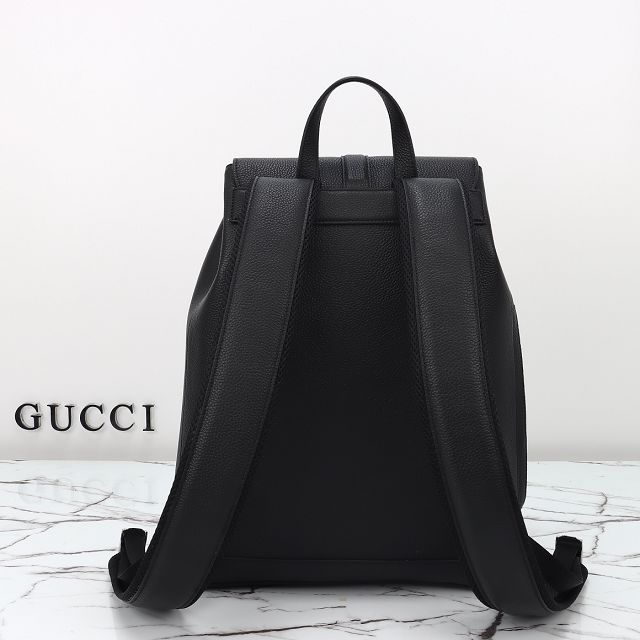 GG original calfskin medium backpack with web 816750 black