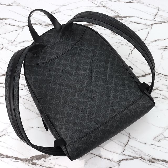 GG original canvas emblem medium backpack 821159 black