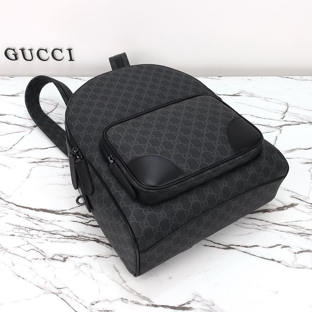 GG original canvas emblem medium backpack 821159 black