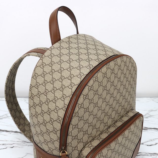 GG original canvas emblem medium backpack 821159 brown