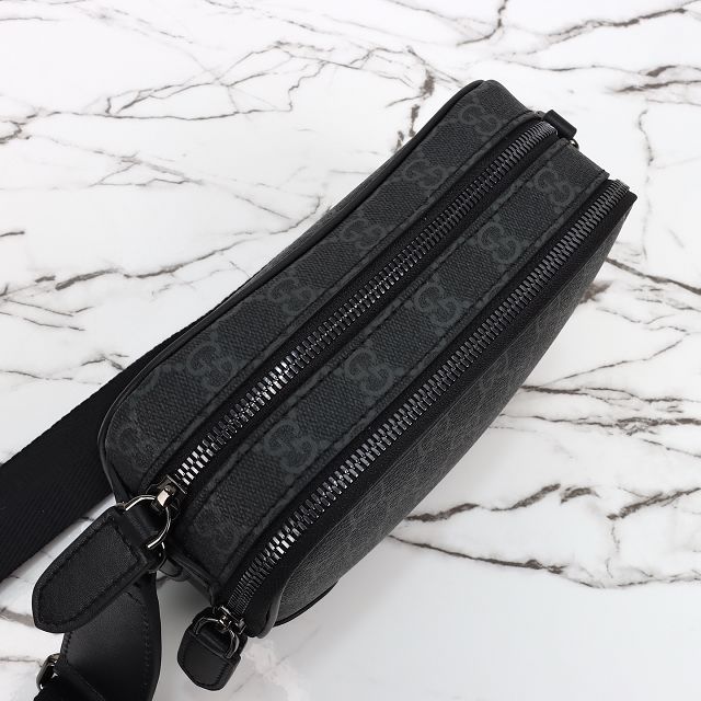 GG original canvas emblem mini crossbody bag 821217 black