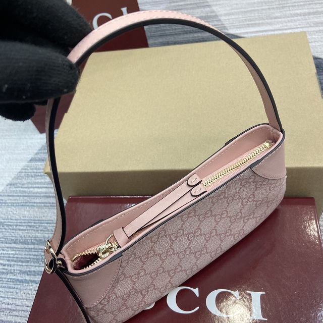 GG original canvas emblem small shoulder bag 820696 pink