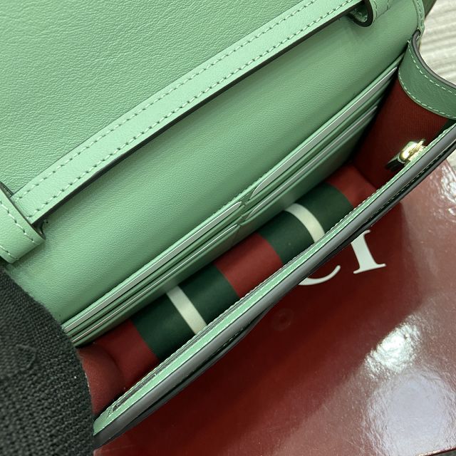 GG original canvas emblem wallet with strap 820688