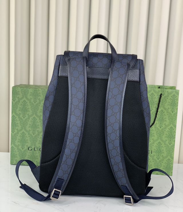 GG original canvas ophidia large backpack 792104 blue