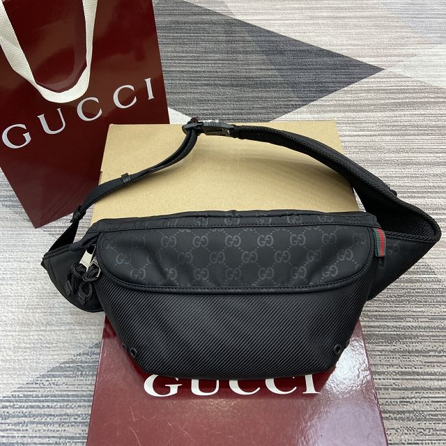 GG original canvas small belt bag 804262 black