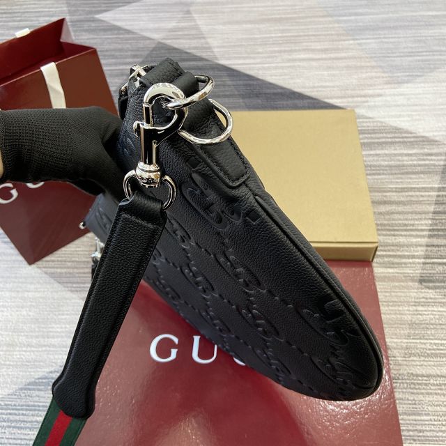 GG original calfskin body shoulder bag 801887 black