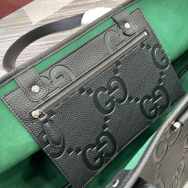 GG original calfskin jumbo GG medium tote bag 818771 black