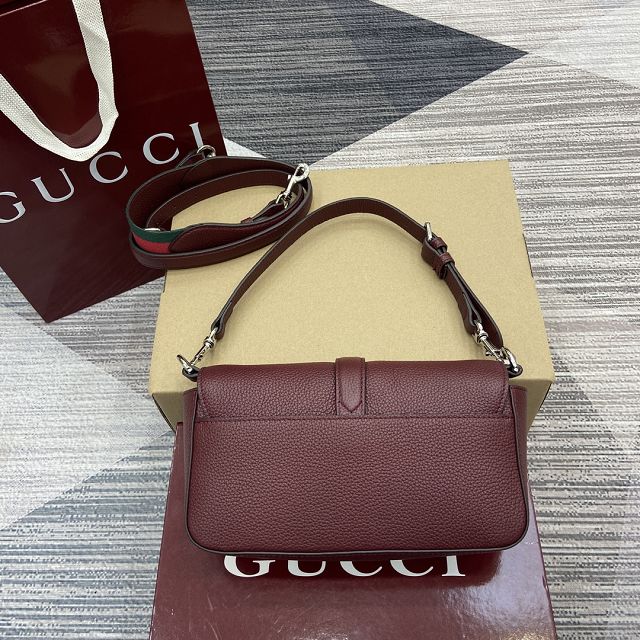GG original calfskin small crossbody bag 821623 bordeaux