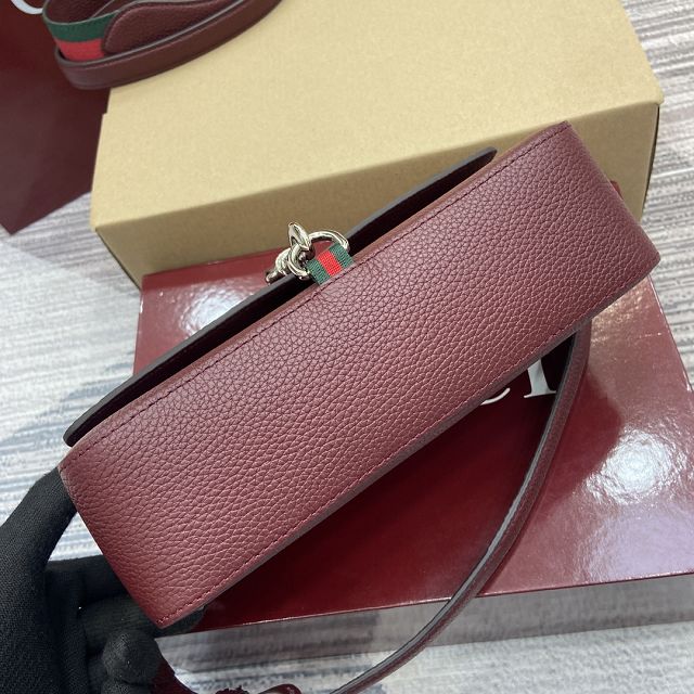 GG original calfskin small crossbody bag 821623 bordeaux