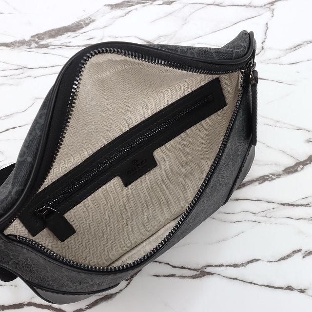 GG original canvas emblem medium belt bag 821162 black
