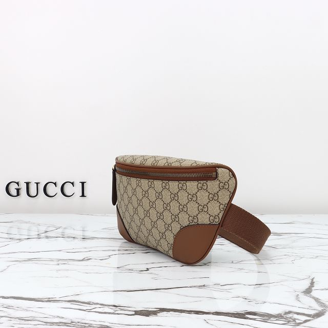 GG original canvas emblem medium belt bag 821162 brown