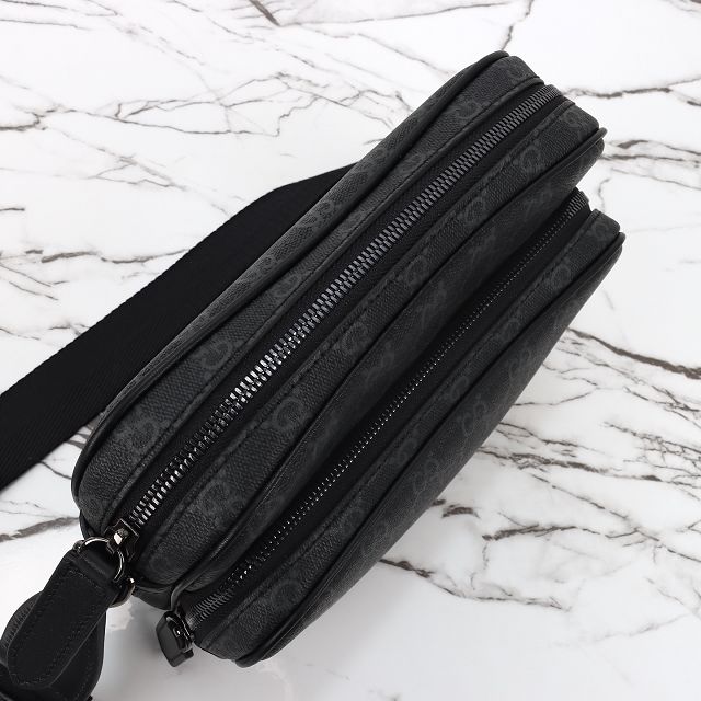 GG original canvas emblem medium crossbody bag 821160 black
