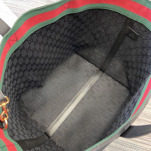 GG original canvas totissima medium tote bag 788203 black