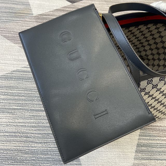 GG original canvas totissima medium tote bag 788203 blue