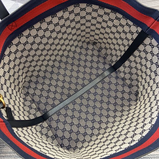 GG original canvas totissima medium tote bag 788203 blue