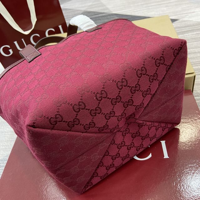 GG original canvas totissima small tote bag 788211 red