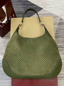 GG original suede B large shoulder bag 815924 green