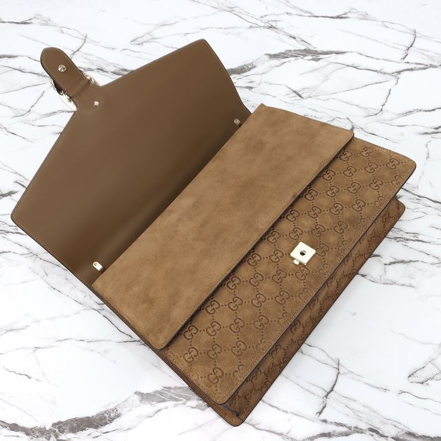 GG original suede dionysus large shoulder bag 795003 brown