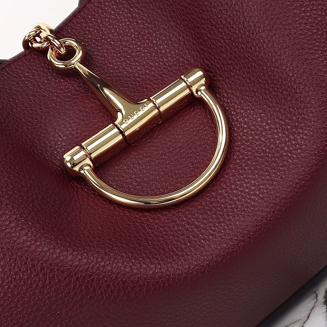 GG original calfskin softbit maxi shoulder bag 837466 bordeaux