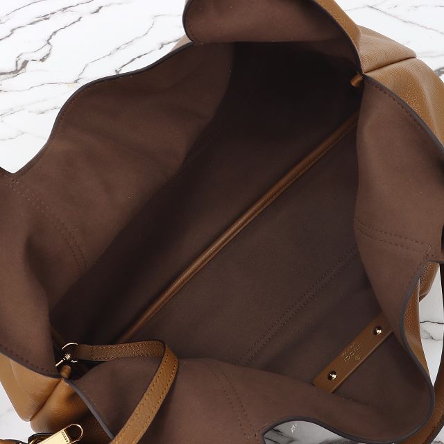 GG original calfskin softbit maxi shoulder bag 837466 brown