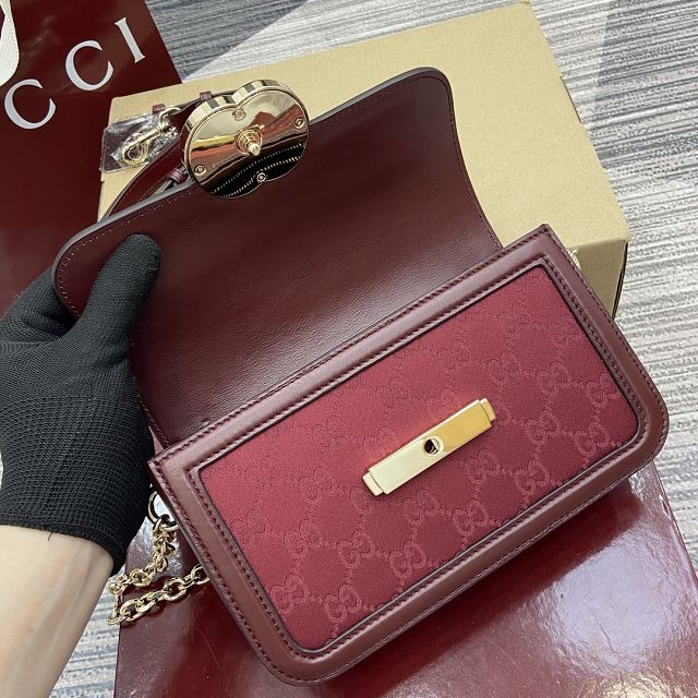 GG original canvas go small shoulder bag 826761 red