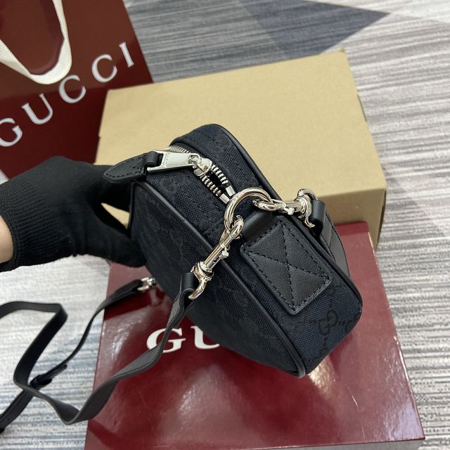 GG original canvas small crossbody bag 834802 black