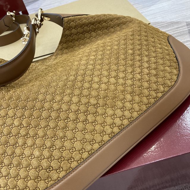 GG original suede B medium shoulder bag 834981 brown