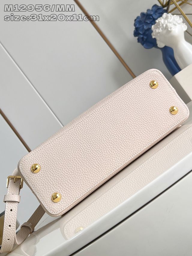 Louis vuitton original calfskin capucines mm handbag M20704 beige