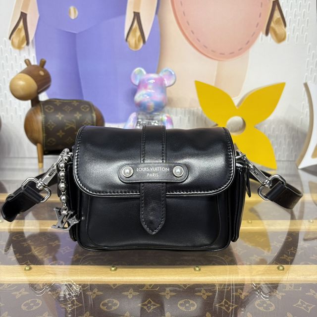 Louis vuitton original calfskin cargo wearable wallet M13989 black