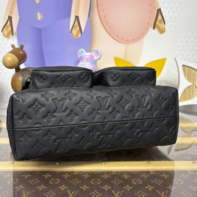 Louis vuitton original calfskin hobo cargo bag M14778 black