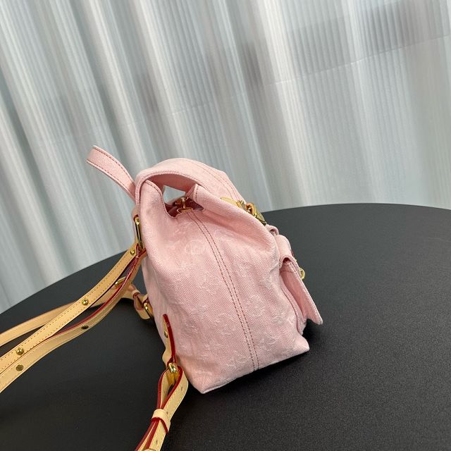 Louis vuitton original denim venice backpack M13031 pink