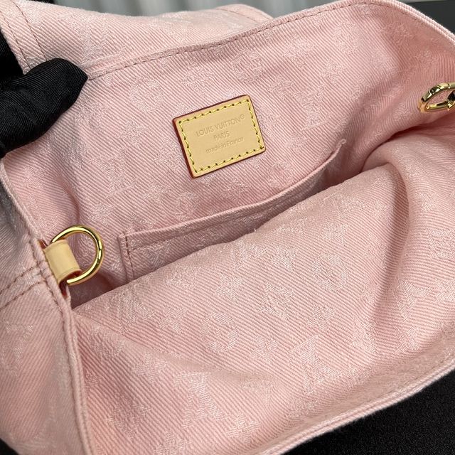 Louis vuitton original denim venice backpack M13031 pink