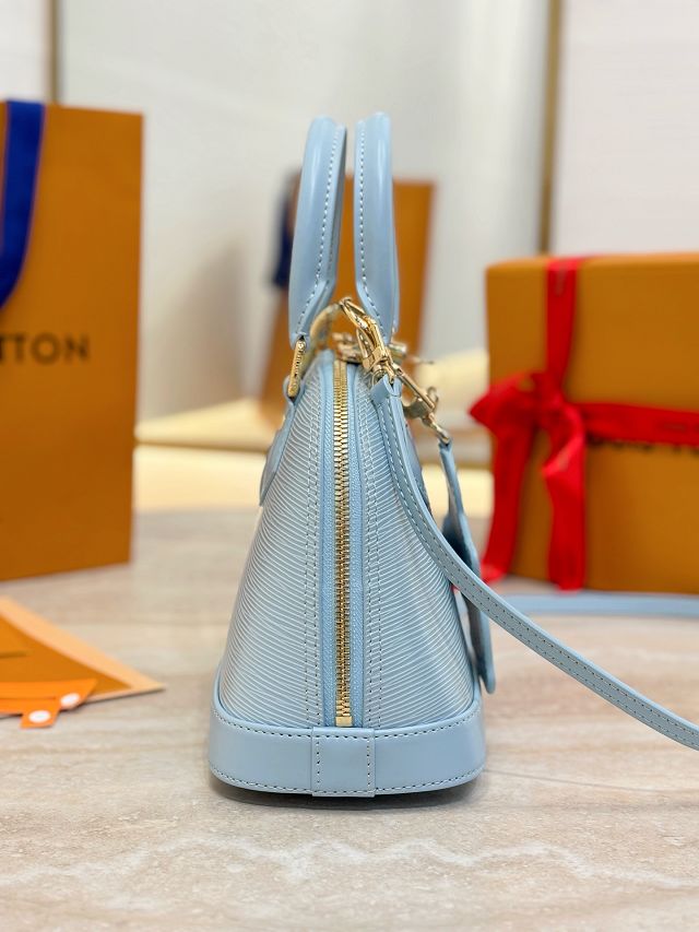 Louis vuitton original epi leather alma BB handbag M14197 blue