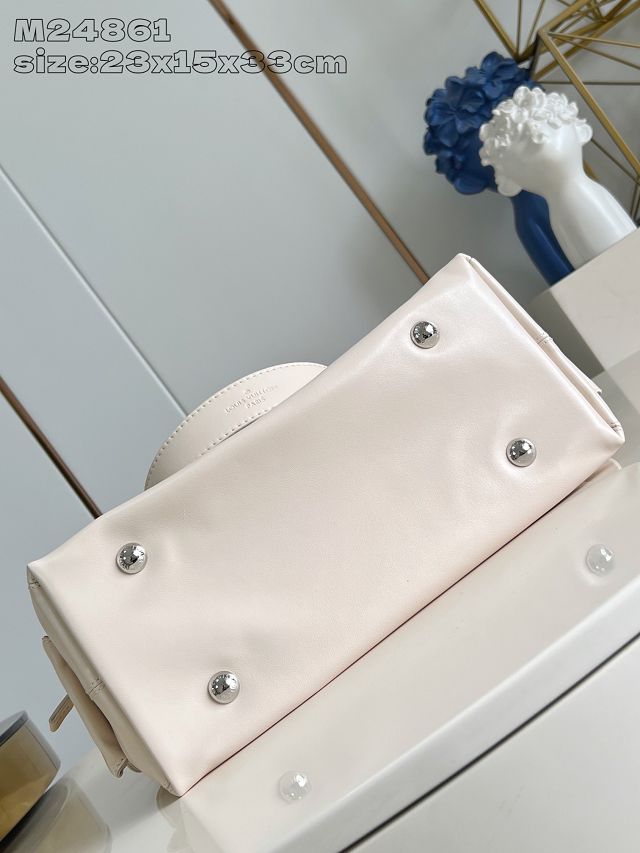 Louis vuitton original lambskin carryAll cargo PM M24861 white