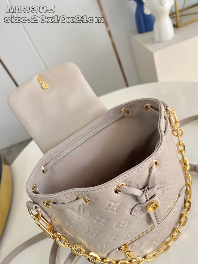 Louis vuitton original lambskin coussin backpack PM M13358 grey