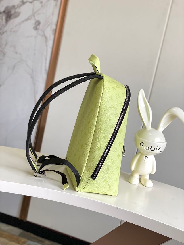 Louis vuitton original monogram canvas discovery slim backpack M14076 lemon yellow